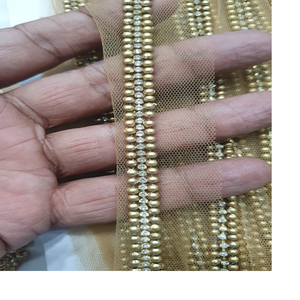 ที่กำหนดเองทำริบบิ้นปัก1.5นิ้วสีพาสเทลกว้างกับเย็บปักถักร้อยดอกไม้ที่ซับซ้อนสำหรับนักออกแบบเสื้อผ้า - Product Image 2