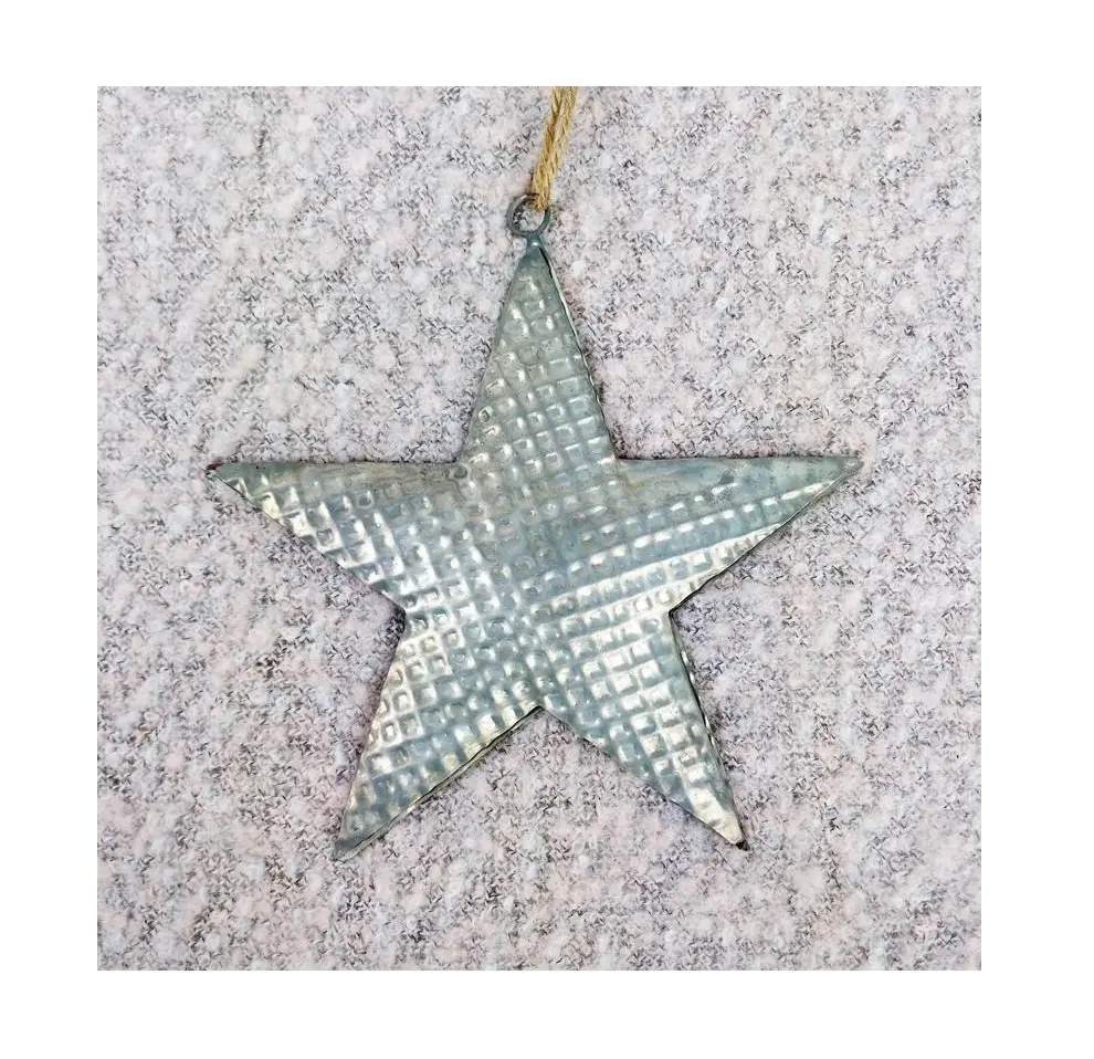 Galvanized Stand New Metal Christmas Star For Hanging New Look Metal Christmas Ornaments Wholesale Price New Hanging Artilces
