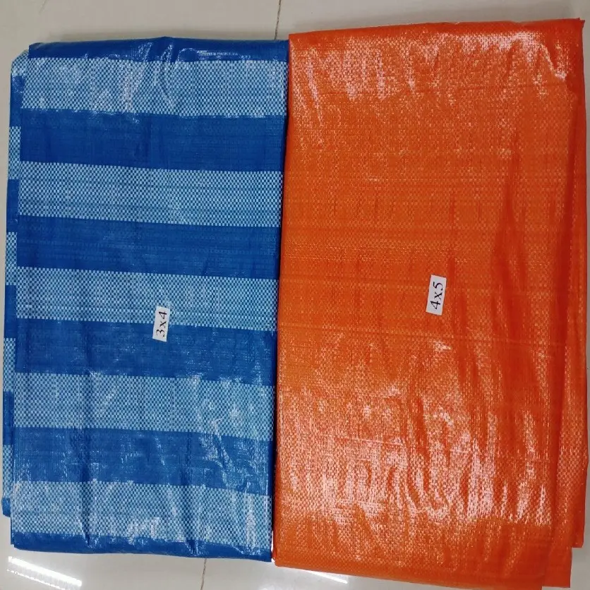Tissu en toile imperméable à l'eau, bâche en PE Vietnam, couleur et taille personnalisés