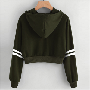 Sweat à capuche pour femme, sweat-shirt design personnalisé de haute qualité, haut court - Product Image 4