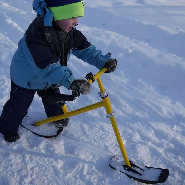बच्चों की बर्फ balancebike स्लेज Skibike snowscoot स्की रिसॉर्ट के लिए स्की पहाड़ <span class=keywords><strong>स्नोबोर्ड</strong></span>