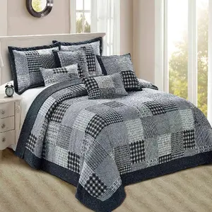थोक ठोस काले ग्रे रंग 100% कार्बनिक कपास GOTS प्रमाणित बिस्तर प्रसार के साथ फैक्टरी मूल्य होम फर्निशिंग चादरें