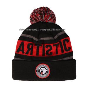 Bonnet d'hiver personnalisé OEM 2023, logo personnalisé, imperméable, tricoté, en polyester/coton, motif camouflage, unisexe, pour les entreprises - Product Image 3