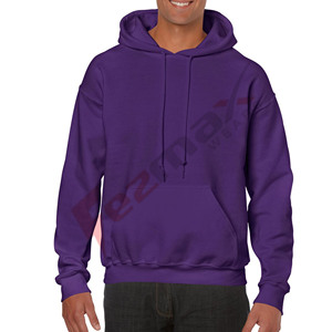 เสื้อฮู้ดผ้าฝ้าย100% แบบถักลายสีพื้น - Product Image 4