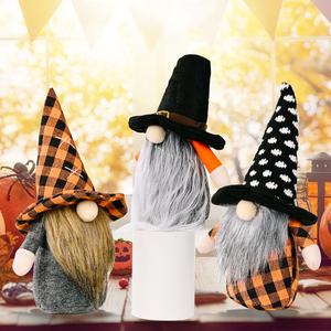 OurWarm Fatti A Mano Su Ordinazione Farcito Gnomes Gonk Panno Senza Volto Peluche Halloween Gnomes Per Decorazione Di Halloween - Product Image 4