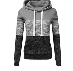 Sexy look Women Casual Hoodies Sweatshirt Patchwork Ladies Hooded Pullover Women Clothing Sweats Warm - Product Image 2