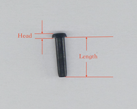 Badminton Grommet Single Hole Double Hole Eyelets Bucket String Protection Tools Racket Accessory 1.1mm Head Black Nylon