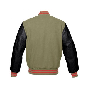 Custom Quality Canvas Bomber <b>Jacket</b> for <b>Men</b> Winter Varsity Baseball <b>Jacket</b> with Chenille Embroidery <b>Letter</b> Pattern Waterproof - Product Image 4