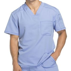 ชุดยูนิฟอร์มร้านเสริมสวยแบบสองชิ้นสำหรับผู้หญิงและผู้ชาย คอวี ผ้าโพลีเอสเตอร์/คอตตอน สำหรับชุดพยาบาลและชุดทำงาน - Product Image 5