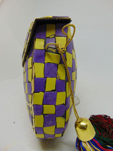Cosmetic Holder <b>Wedding</b> <b>Bag</b> Party Handbag <b>Clutch</b> Indian Ethnic Metal <b>Bag</b> Mosaic <b>Clutch</b> <b>Bag</b> - Product Image 3