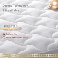 Cooling Matratze Pad Queen Size, extra dicke Matratze Topper, Pillow Top Matratze Pad Cover mit Daunen Alternative Fill