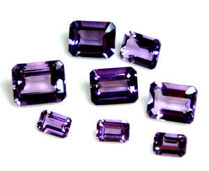 แหวนอเมทิสต์สีม่วงทรงสี่เหลี่ยมขนาด6*4มม. งานตัดแบบเหลี่ยมเพชรพลอยอัญมณีอินเทรนด์ที่ดีที่สุด - Product Image 6