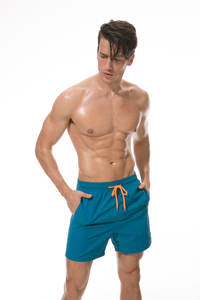Pantalones cortos de tejido de secado rápido para hombre, ropa de gimnasio, Fitness, de talla grande - Product Image 3