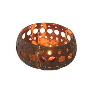 HOT <b>SALE</b> 100% NATURAL HANDCRAFTED COCONUT <b>CANDLE</b> HOLDER/ COCONUT <b>CANDLE</b> SHELL HOLDER for HOME GARDEN DECORATION - Product Image 4