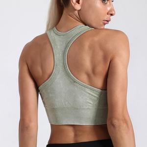 Reflective Soft Wholesale Custom Top Wear Sports Bra OEM Sport Yoga Bra Gym Fitness Apparel Clothing Women - Product Image 4