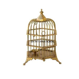 กรงนกสำหรับตกแต่งบ้าน,กรงนกทำมือทรงแกลเลอรีตกแต่งบ้านสไตล์โบราณทำจากไม้ทันสมัยสำหรับบ้านลานบ้านผลิตในอินเดีย - Product Image 6