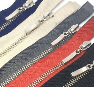 Fermeture à glissière automatique en métal en laiton à extrémité ouverte à longue chaîne de haute qualité pour Autos Jeans Chaussures Vêtements Sacs Textiles de maison - Product Image 6