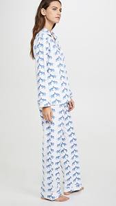 Conjunto de pijama indio informal con estampado de bloques de mano, diseño de flores tejidas de algodón, transpirable y de talla grande - Product Image 5