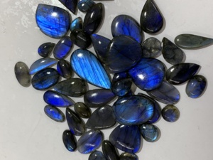 Azul llamativo ovalado pera Marquesa cabujón Natural suelto AAAA labradorita piedra preciosa IGI certificado Fancy Mix forma sin tratamiento - Product Image 2