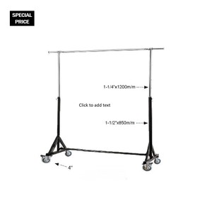 storage cloth rack for textile showroom display - Product Image 1