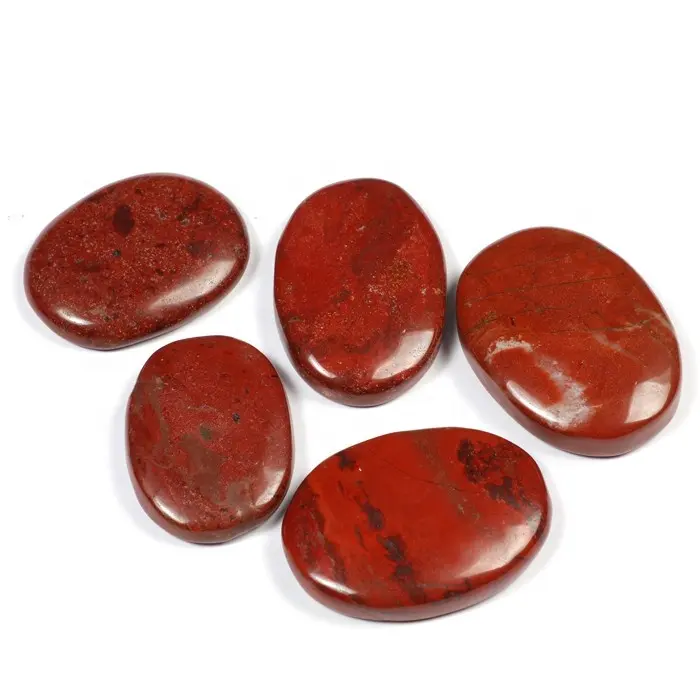 Red Jasper Palm Stones Healing Gemstone Cabochonでバルク