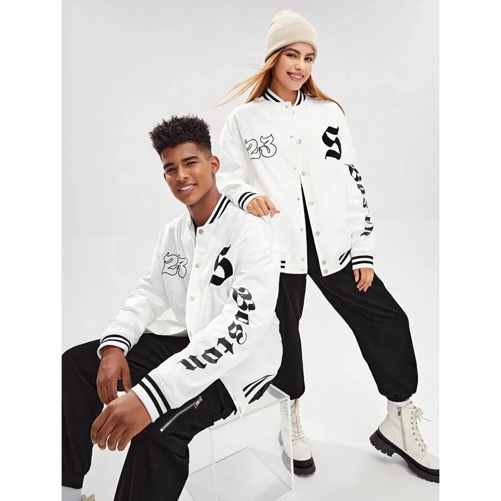 White Color Men Women Latest Style Varsity Jackets In Wholesale Rate Men Varsity Jackets By XAPATA SPORTS