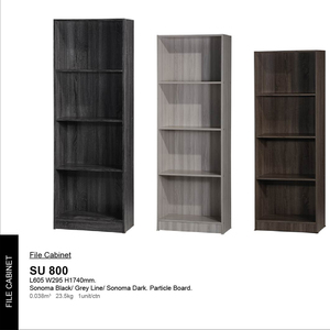Solid Modern Modular <b>File</b> Cabinet SU800 Rack Shelves Particle Board Storage Living High Durability Home Office Malaysia - Product Image 1