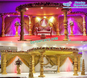 Mandap DE BODA indio deslumbrante, decoración de ceremonia de boda india, el más bonito - Product Image 4