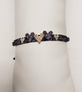 Bracelet en perles Miyuki, bracelet en perles en forme de cœur, fait main, magie artisanale - Product Image 1