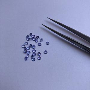 2mm pierre de tanzanite naturelle à facettes coupe ronde cabochons de pierres précieuses en vrac pierres semi-précieuses pour la fabrication de bijoux en ligne Alibaba - Product Image 1