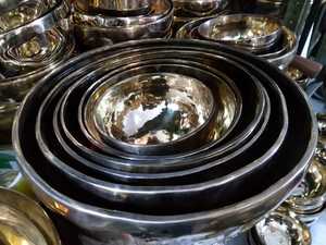 Bols chantants faits à la main à sept chakras Cadeaux de nouveauté - Product Image 4