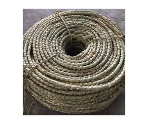 Fornecedor principal 2024 material de artesanato corda natural de ervas marinhas cruas para fazer móveis/copo de vidro de embrulho de ervas marinhas