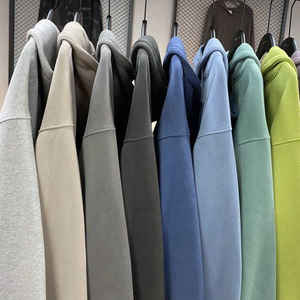 Sudaderas con capucha de gran tamaño de calidad para hombres, algodón grueso de invierno hecho a medida con estampado bordado y forro polar - Product Image 5