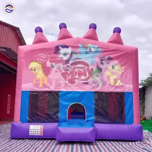 My Inflatable Little P ony Rainbow Bouncer Jumping Bouncy Castle Bounce House Inflatable