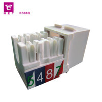 Konektor Keystone Ethernet Cat6 UTP RJ45 T568A/B 90 Derajat (Bersertifikasi RoHS)