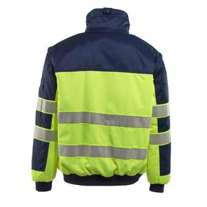Venta caliente 100% Poliéster Hombres Chaqueta DE SEGURIDAD Logotipo personalizado Ropa DE TRABAJO Chaqueta de seguridad para hombres - Product Image 2