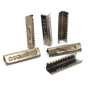 Labelled Printed Metal/Copper Aglets Engraved Shoe <b>Accessories</b> Available in Custom Sizes Variety Colors for Shoes Hoodies Cord - Product Image 1