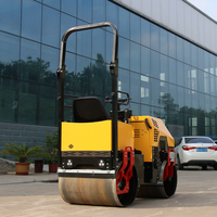 Compacteur routier Rouleau d'asphalte hydraulique à double tambour Rouleau compresseur vibrant fourni Shandong Pologne HONDA Embrayage électromagnétique
