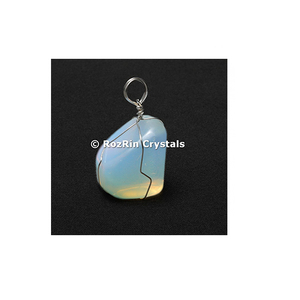 Opalite Wire <b>Wrap</b> Pendant - <b>Wrap</b> Pendant supplier - Product Image 2