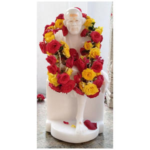 Marbre Blanc naturel Sai Baba Statue - Product Image 1