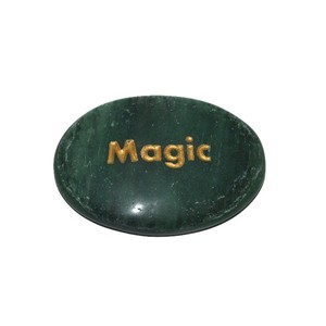 Piedra grabada con palabra mágica Aventurina verde - Product Image 1