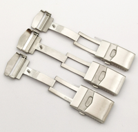 Fermoir de sécurité pliable pour montre, 18mm 20mm 22mm 24mm, haute qualité, boucle de pièces en acier inoxydable