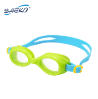 Lunettes de natation SAEKO avec protection anti-buée et anti-UV, sangle en silicone taille enfant, à prix abordable