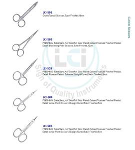 Tijeras de cutícula profesionales personalizadas, de acero inoxidable, afiladas y curvadas, venta al por mayor - Product Image 1