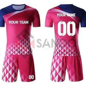 Ensembles d'uniformes de football imprimés de logo personnalisé en gros Ensemble de jersey en polyester de service de conception OEM - Product Image 5