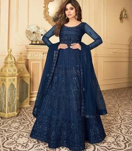 Salwar kameez-traje indio pesado de diseñador, ropa de fiesta, traje indio de Surat, gharacholi con Dupatta - Product Image 1