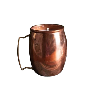 Pink Antique Design Jar <b>Candle</b> Container <b>Copper</b> Cup Shape Modern Style for Home Decoration and Special Occasions - Product Image 1