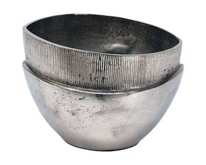 Florero de Metal de diseño cónico, jarrón decorativo de plata antigua, jarrones modernos para decoración del hogar, mesa de lujo - Product Image 2