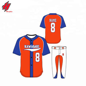Conjunto de pantalones de Jersey de béisbol y Softbol Juvenil Unisex personalizado ropa deportiva transpirable para hombres y mujeres Camisetas uniforme de béisbol - Product Image 2