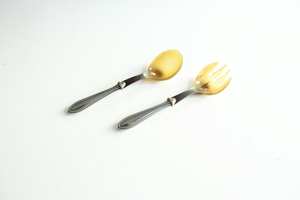 Ensemble de cuillères à vaisselle élégantes en acier inoxydable Cuillère de mariage Ustensiles de cuisine de restaurant Couverts Design simple Qualité supérieure Inde - Product Image 2